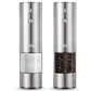 GOV Electric Salt and Pepper Mill Set Rechargeable - Regular Stainless Steel XL